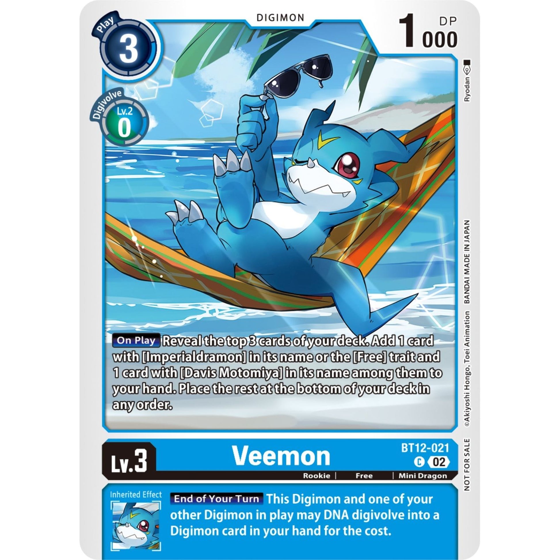 Image for Veemon (NYCC 2023 Demo Deck) (BT12-021 C) (DEMO) - Digimon Card Game