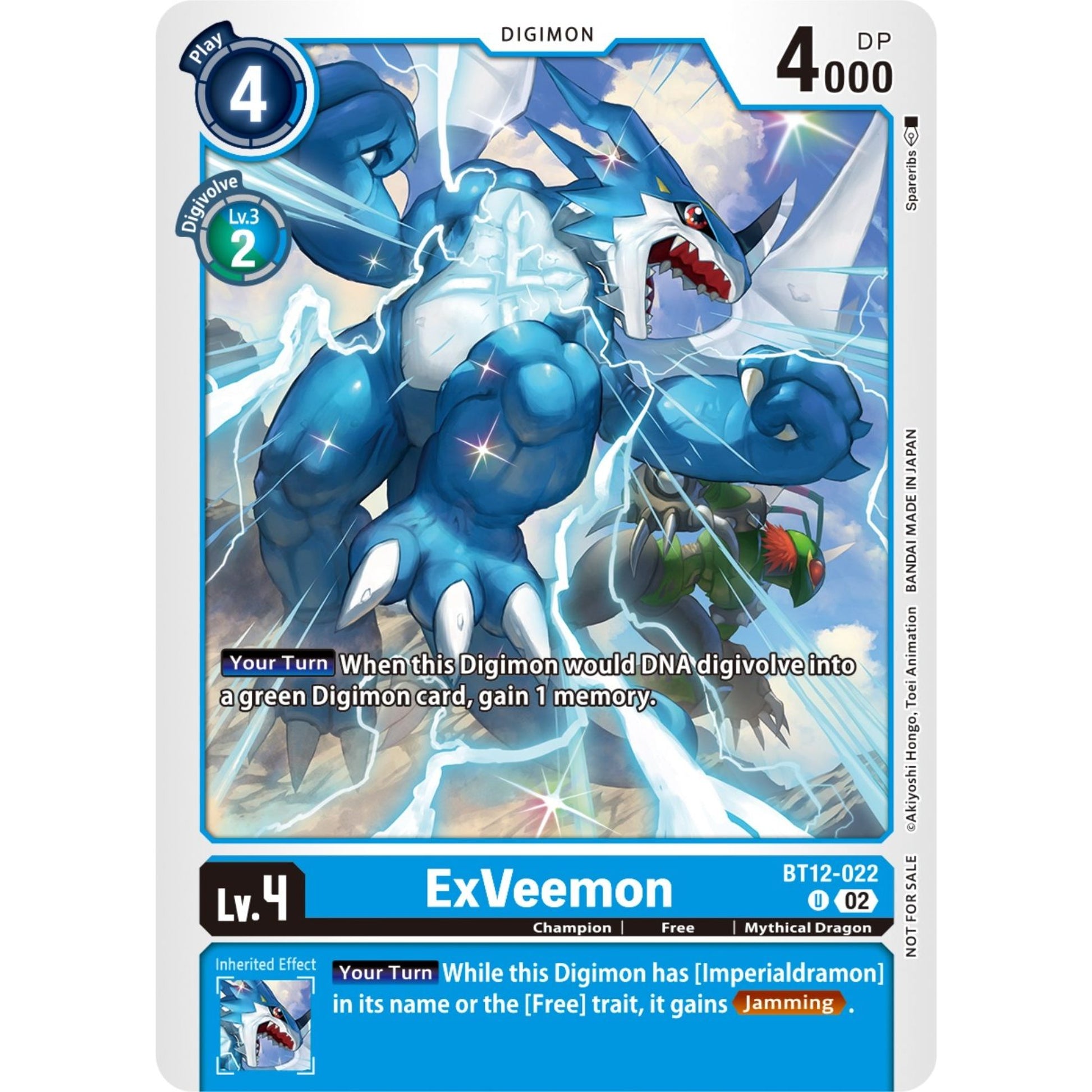 Image for ExVeemon (NYCC 2023 Demo Deck) (BT12-022 U) (DEMO) - Digimon Card Game