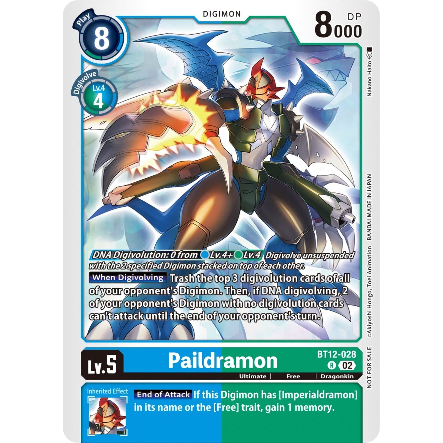 Image for Paildramon (NYCC 2023 Demo Deck) (BT12-028 R) (DEMO) - Digimon Card Game