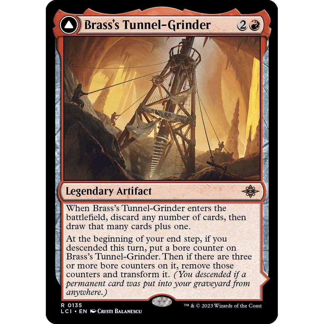 Image for Brass's Tunnel-Grinder (135) (LCI) - Magic: The Gathering