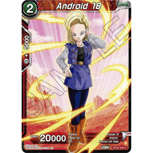 Image for Android 18 (BT23-029) (BT23) - Dragon Ball Super: Masters