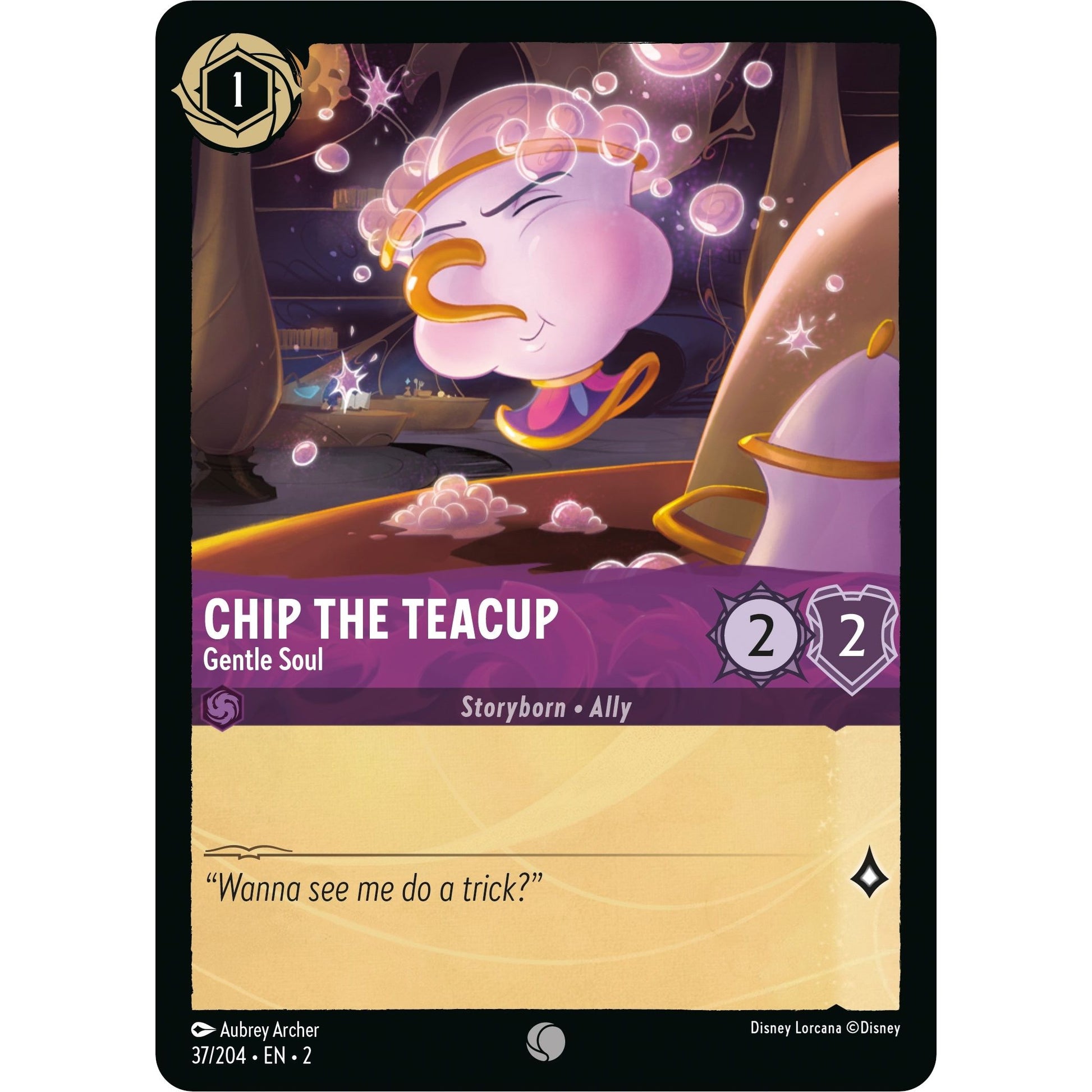 Image for Chip the Teacup - Gentle Soul (37/204) (2) - Disney Lorcana