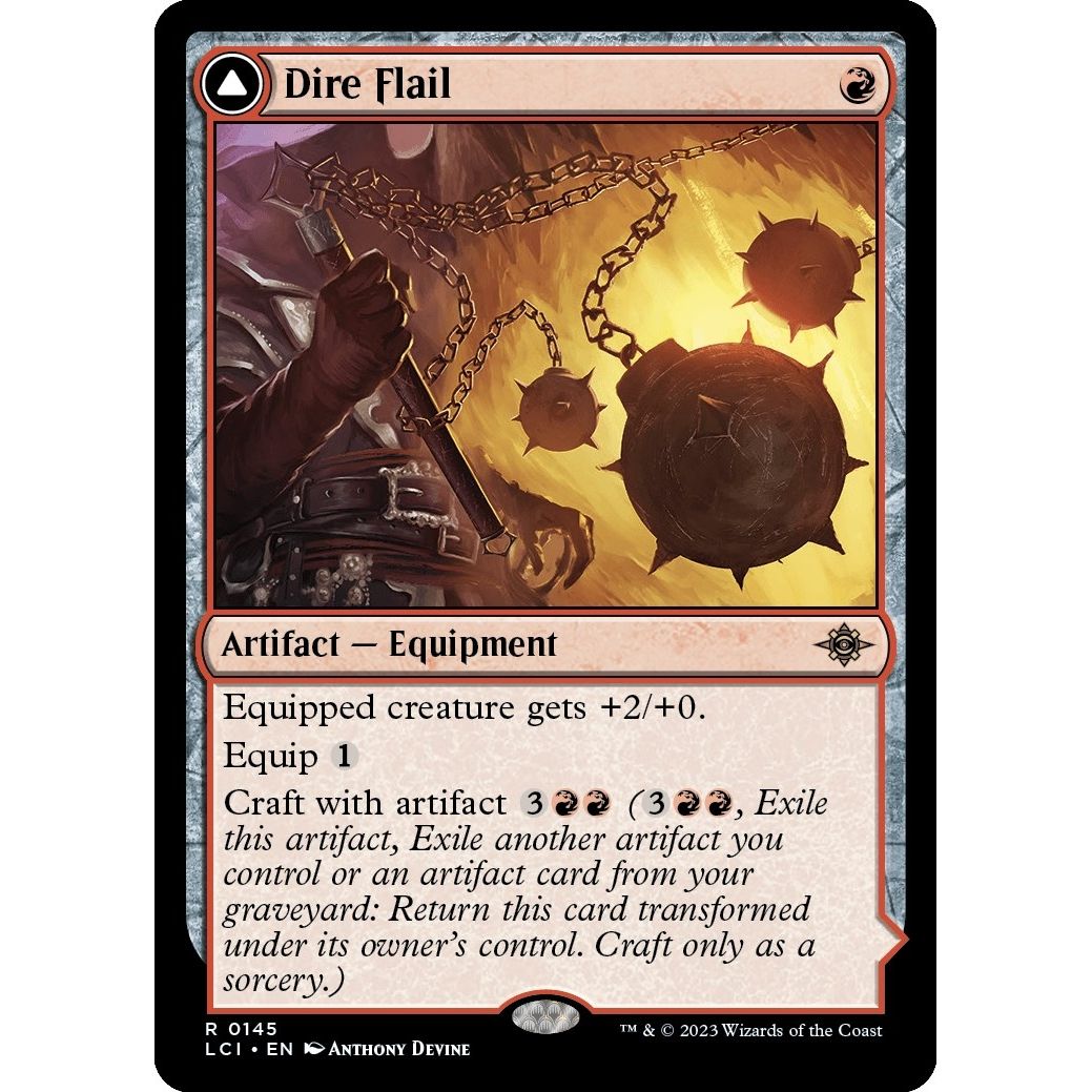 Image for Dire Flail (145) (LCI) - Magic: The Gathering