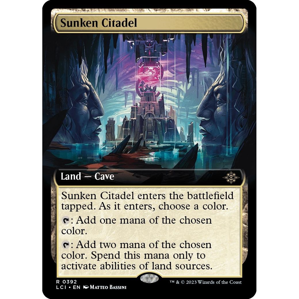 Image for Sunken Citadel (Extended Art) (392) (LCI) - Magic: The Gathering