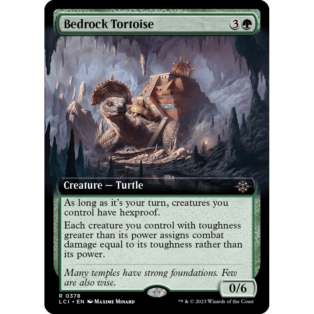 Image for Bedrock Tortoise (Extended Art) (378) (LCI) - Magic: The Gathering