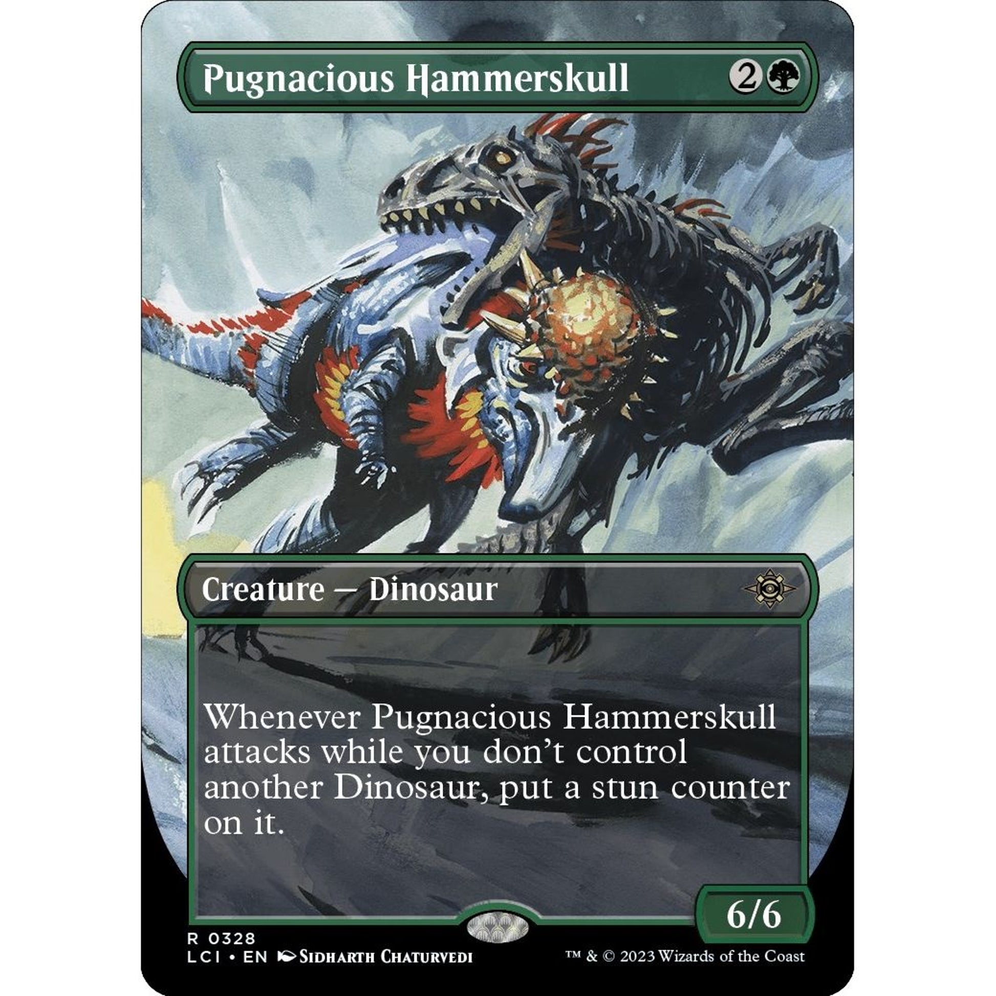 Image for Pugnacious Hammerskull (Borderless) (328) (LCI) - Magic: The Gathering