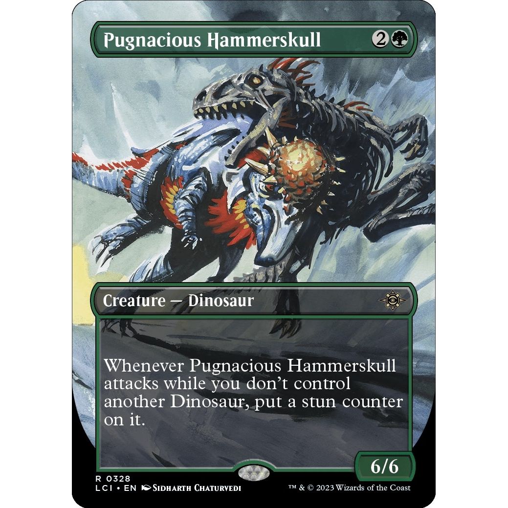Image for Pugnacious Hammerskull (Borderless) (328) (LCI) - Magic: The Gathering