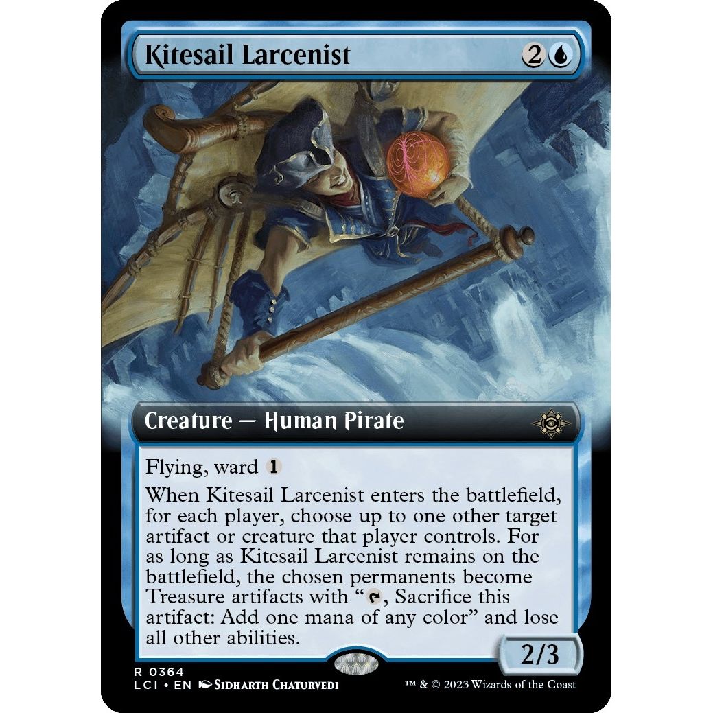 Image for Kitesail Larcenist (Extended Art) (364) (LCI) - Magic: The Gathering