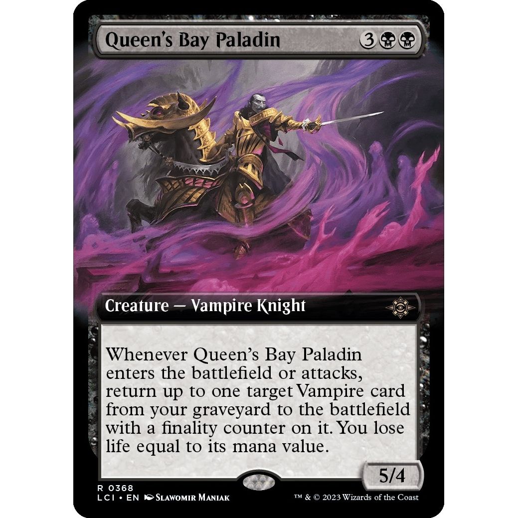 Image for Queen's Bay Paladin (Extended Art) (368) (LCI) - Magic: The Gathering