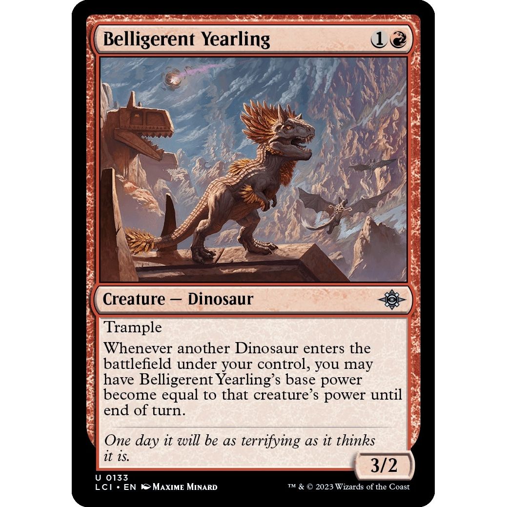 Image for Belligerent Yearling (133) (LCI) - Magic: The Gathering