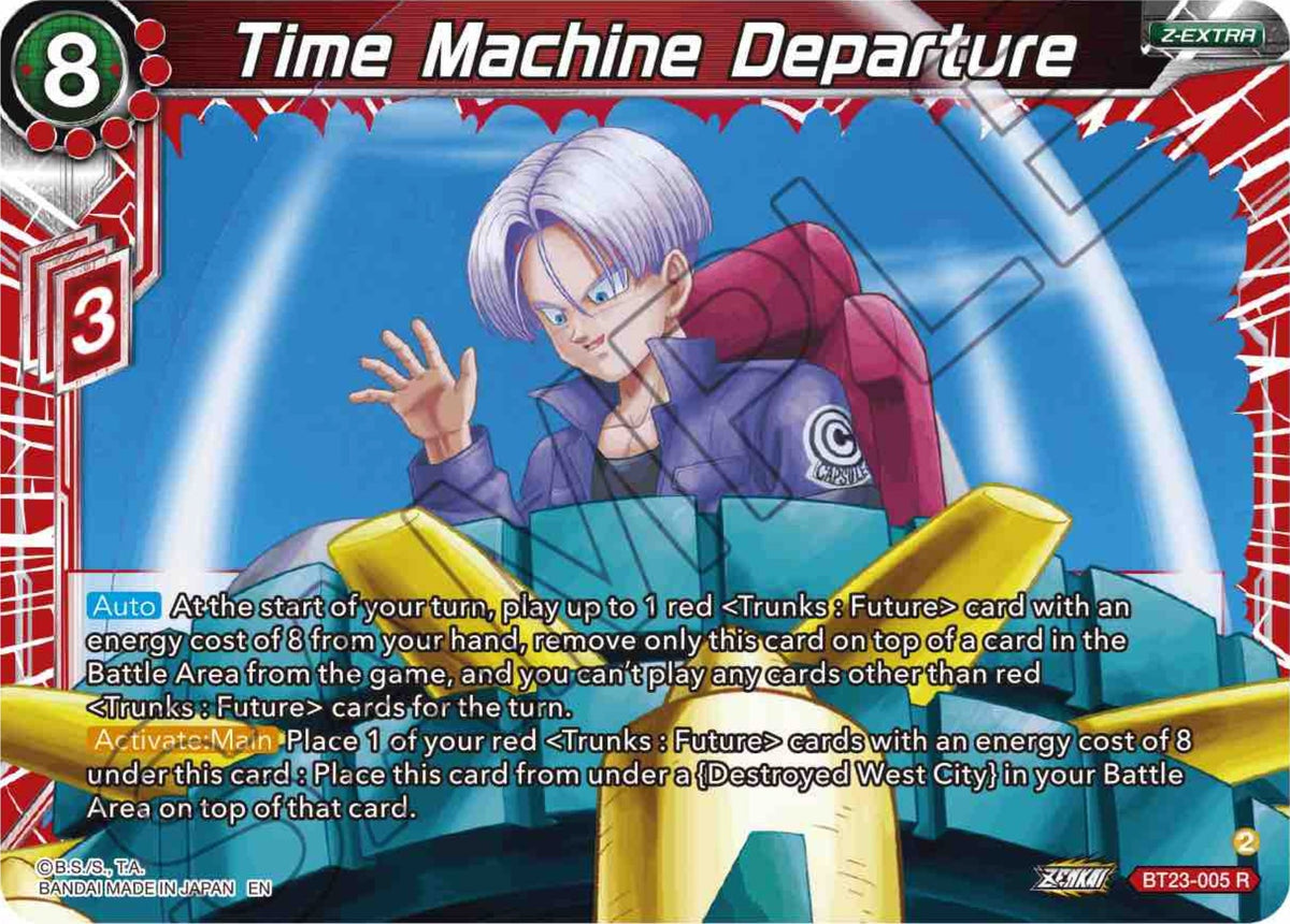 Image for Time Machine Departure (BT23-005) (BT23) - Dragon Ball Super: Masters