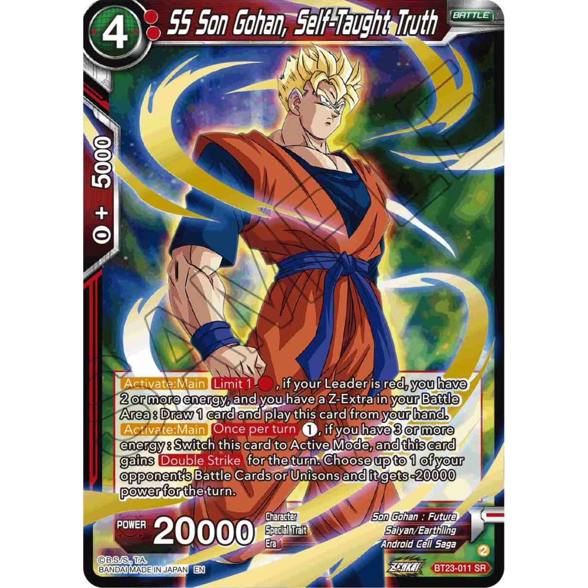Image for SS Son Gohan, Self-Taught Truth (BT23-011) (BT23) - Dragon Ball Super: Masters