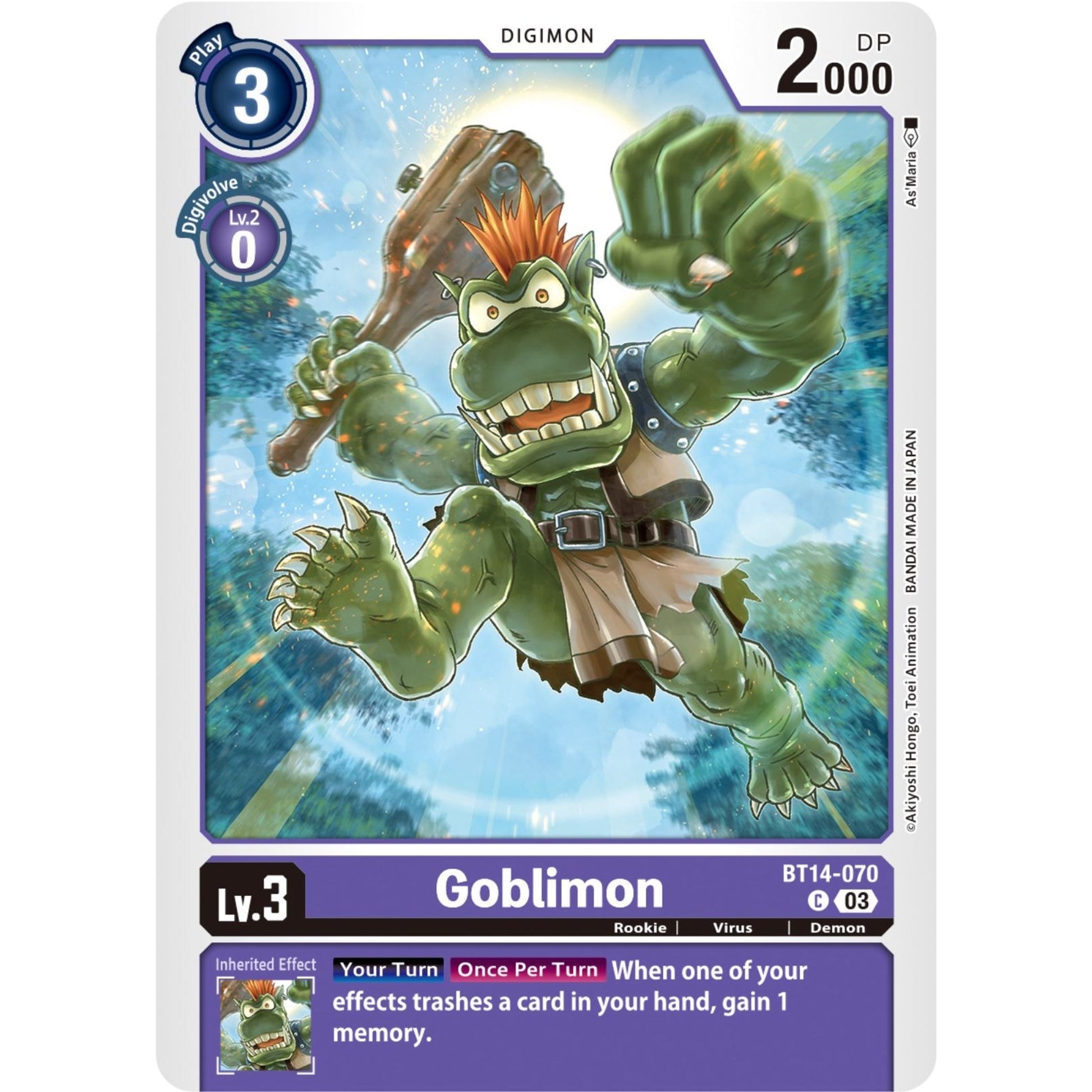 Image for Goblimon (BT14-070 C) (BT14) - Digimon Card Game