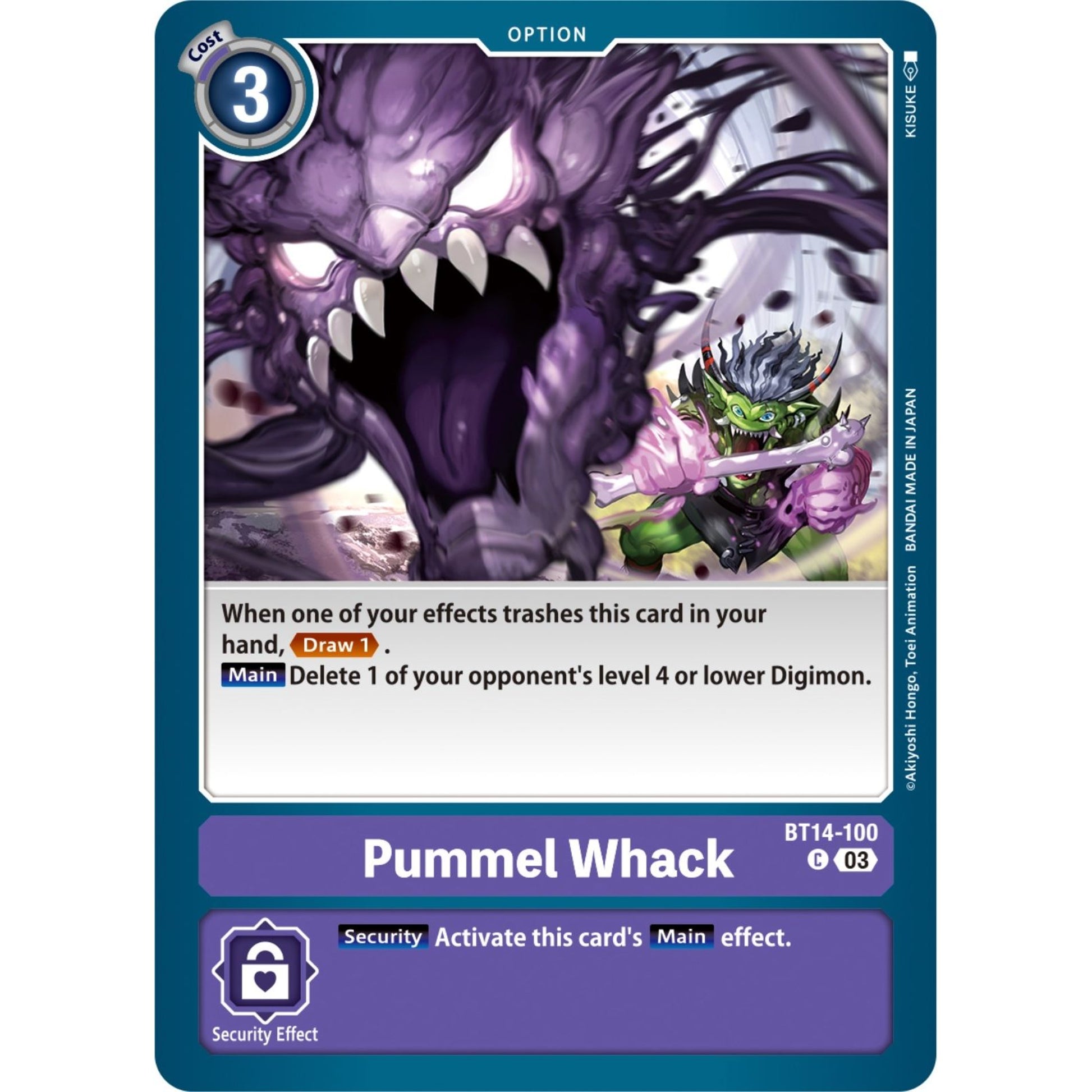Image for Pummel Whack (BT14-100 C) (BT14) - Digimon Card Game