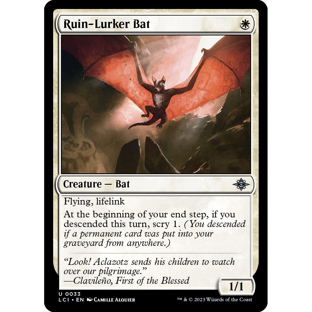 Image for Ruin-Lurker Bat (33) (LCI) - Magic: The Gathering