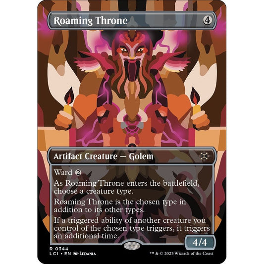 Image for Roaming Throne (Borderless) (344) (LCI) - Magic: The Gathering