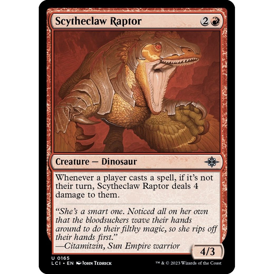 Image for Scytheclaw Raptor (165) (LCI) - Magic: The Gathering