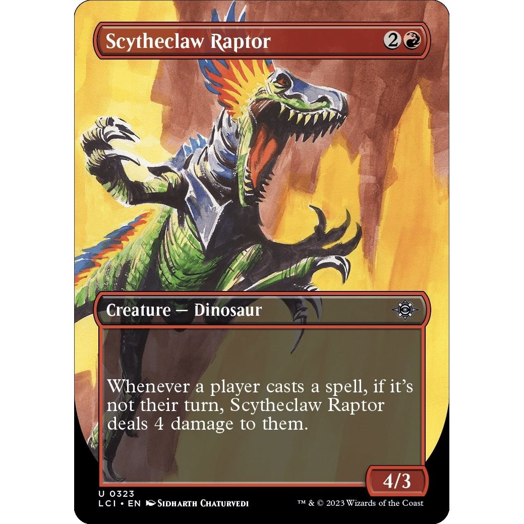 Image for Scytheclaw Raptor (Borderless) (323) (LCI) - Magic: The Gathering
