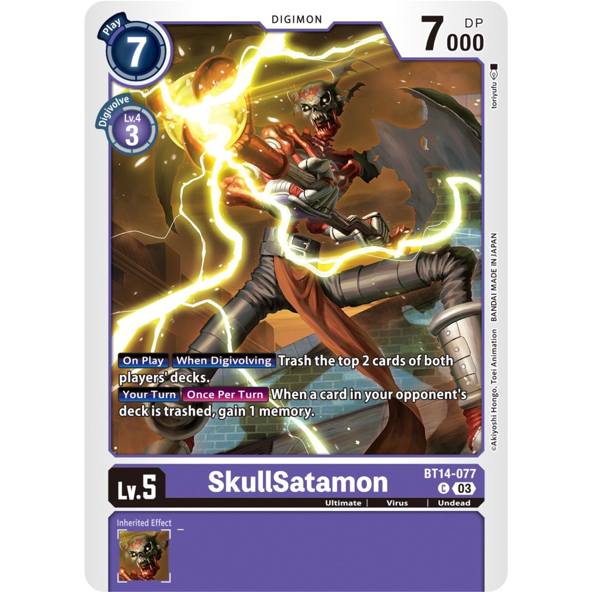 Image for SkullSatamon (BT14-077 C) (BT14) - Digimon Card Game