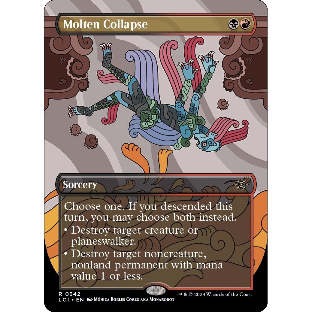 Image for Molten Collapse (Borderless) (342) (LCI) - Magic: The Gathering