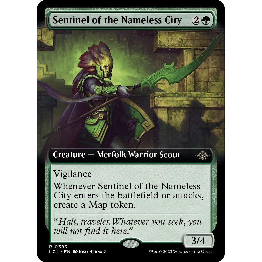 Image for Sentinel of the Nameless City (Extended Art) (383) (LCI) - Magic: The Gathering