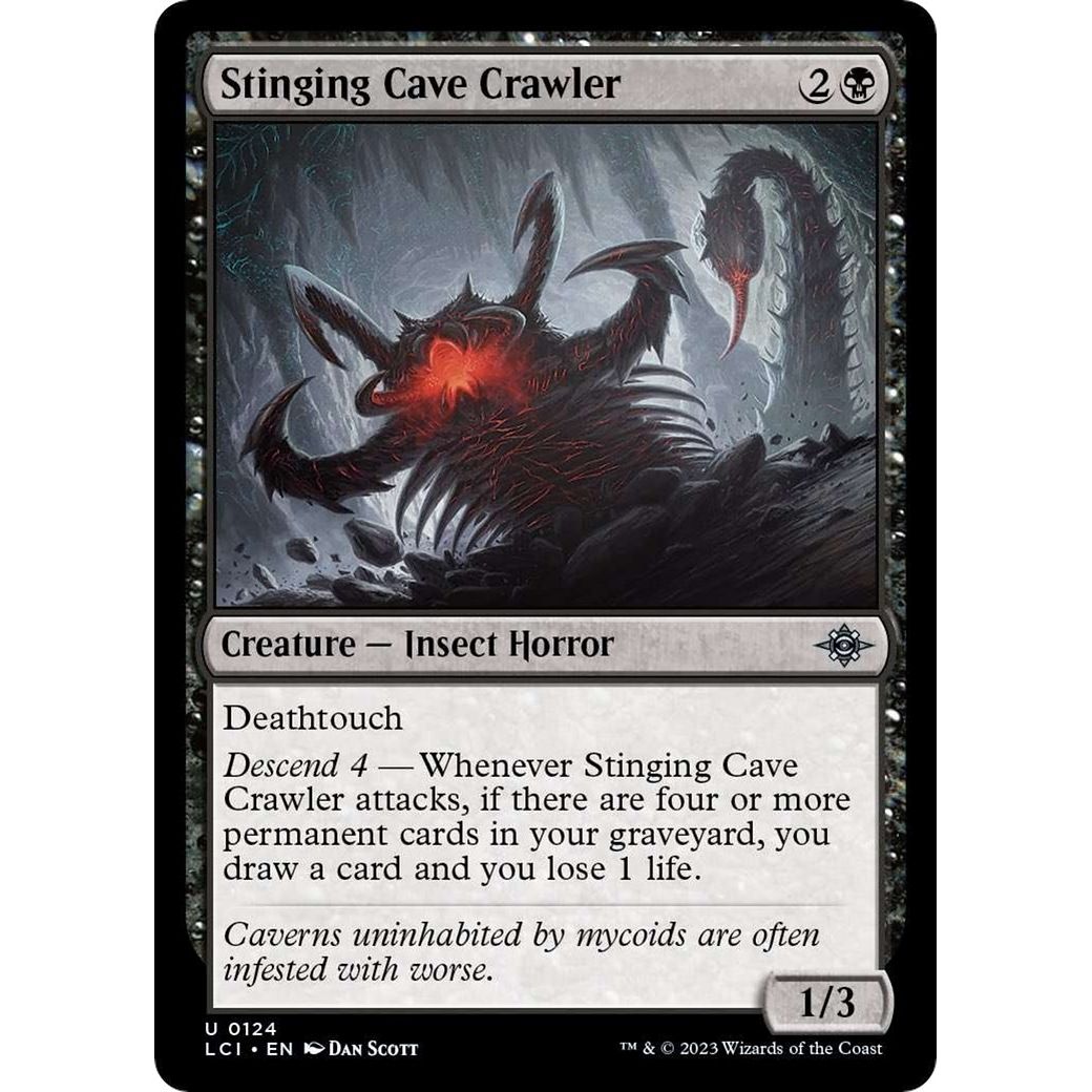 Image for Stinging Cave Crawler (124) (LCI) - Magic: The Gathering