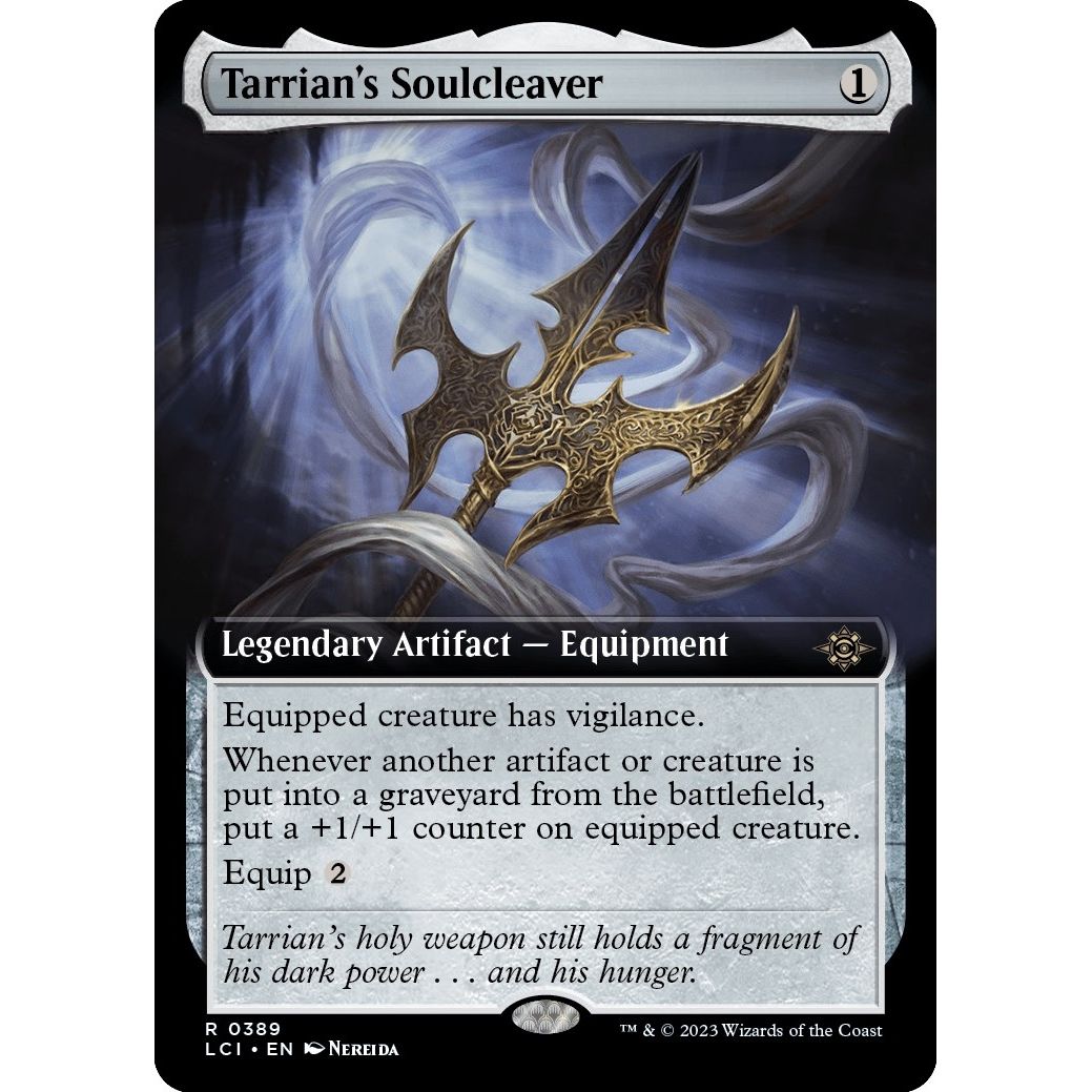 Image for Tarrian's Soulcleaver (Extended Art) (389) (LCI) - Magic: The Gathering
