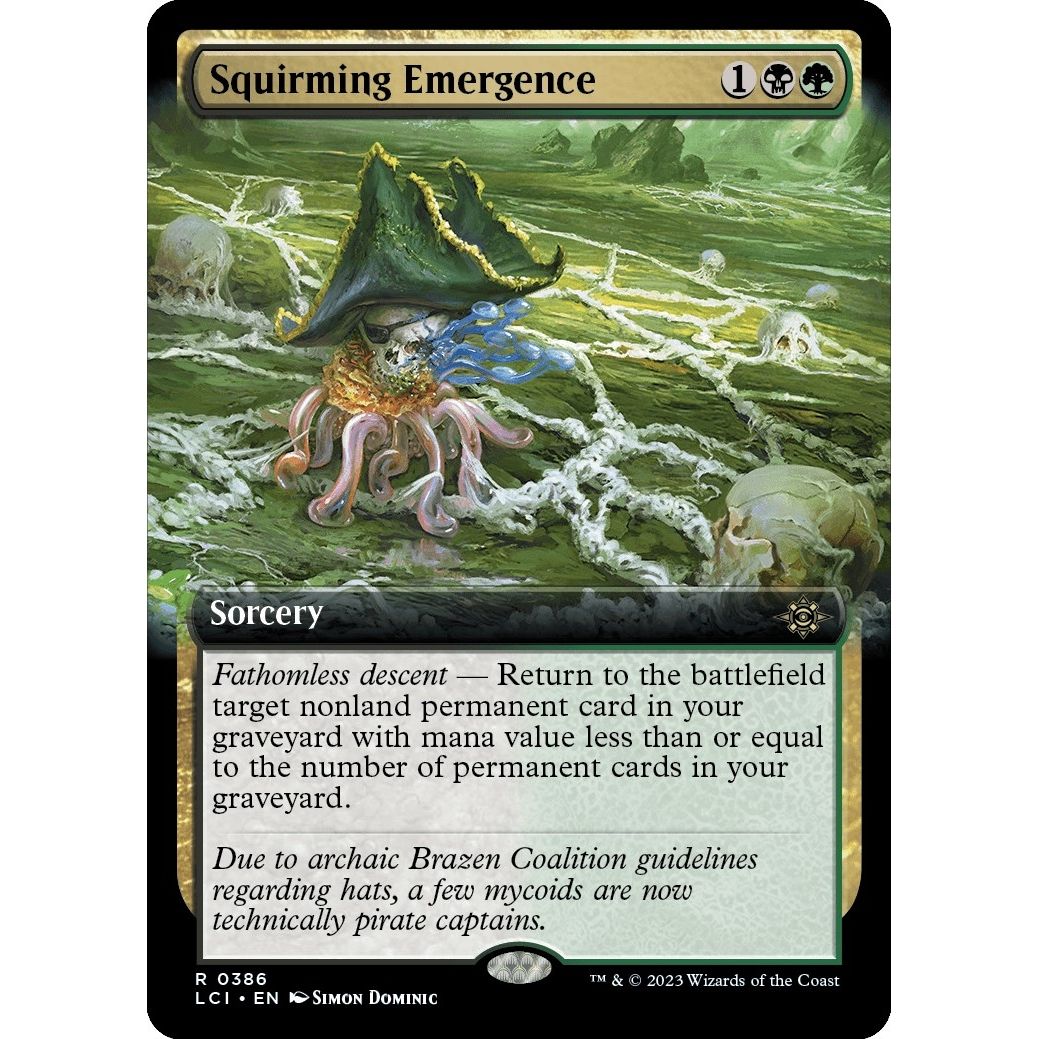 Image for Squirming Emergence (Extended Art) (386) (LCI) - Magic: The Gathering