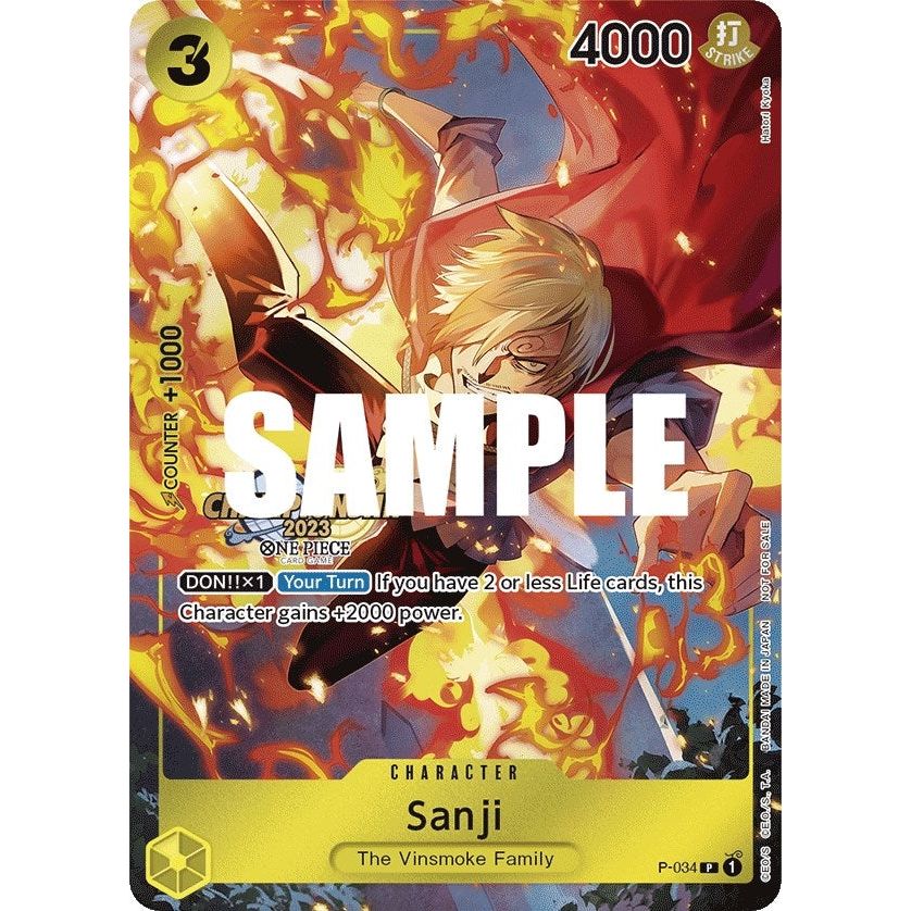 Image for Sanji (CS 2023 Event Pack) (P-034) (OP-PR) - One Piece Card Game