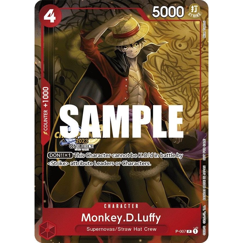 Image for Monkey.D.Luffy (007) (CS 2023 Celebration Pack) (P-007) (OP-PR) - One Piece Card Game