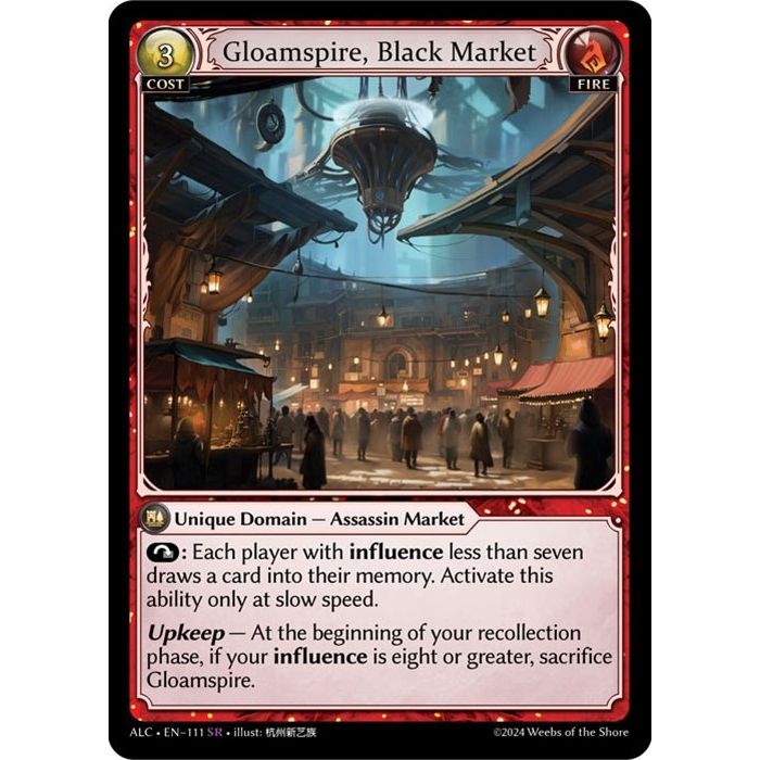 Image for Gloamspire, Black Market (111) (ALC) - Grand Archive TCG