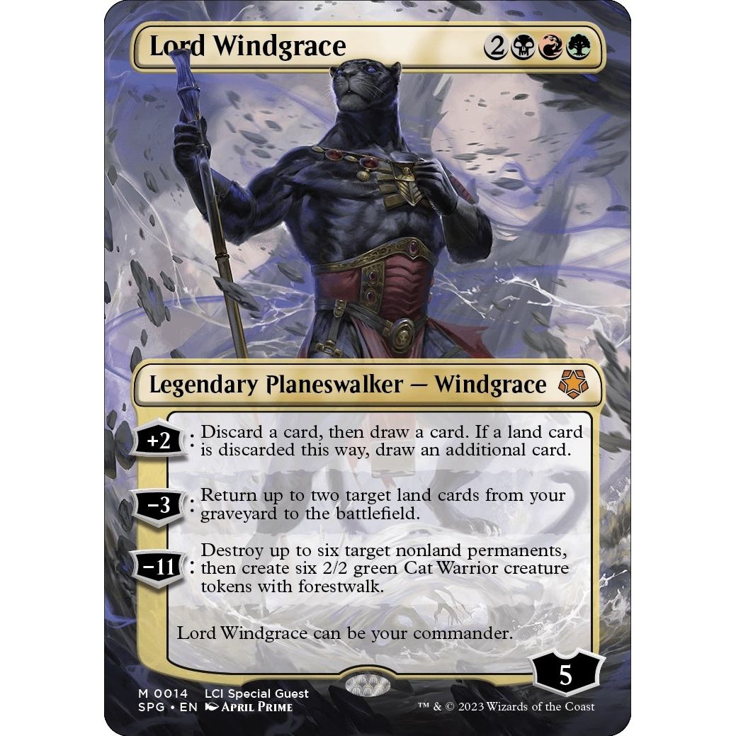 Image for Lord Windgrace (Borderless) (14) (SPG) - Magic: The Gathering