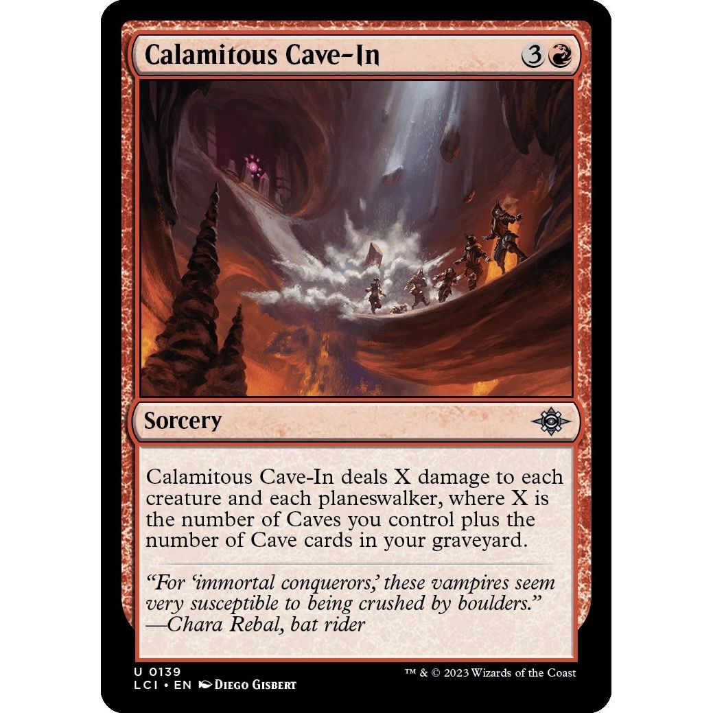 Image for Calamitous Cave-In (139) (LCI) - Magic: The Gathering