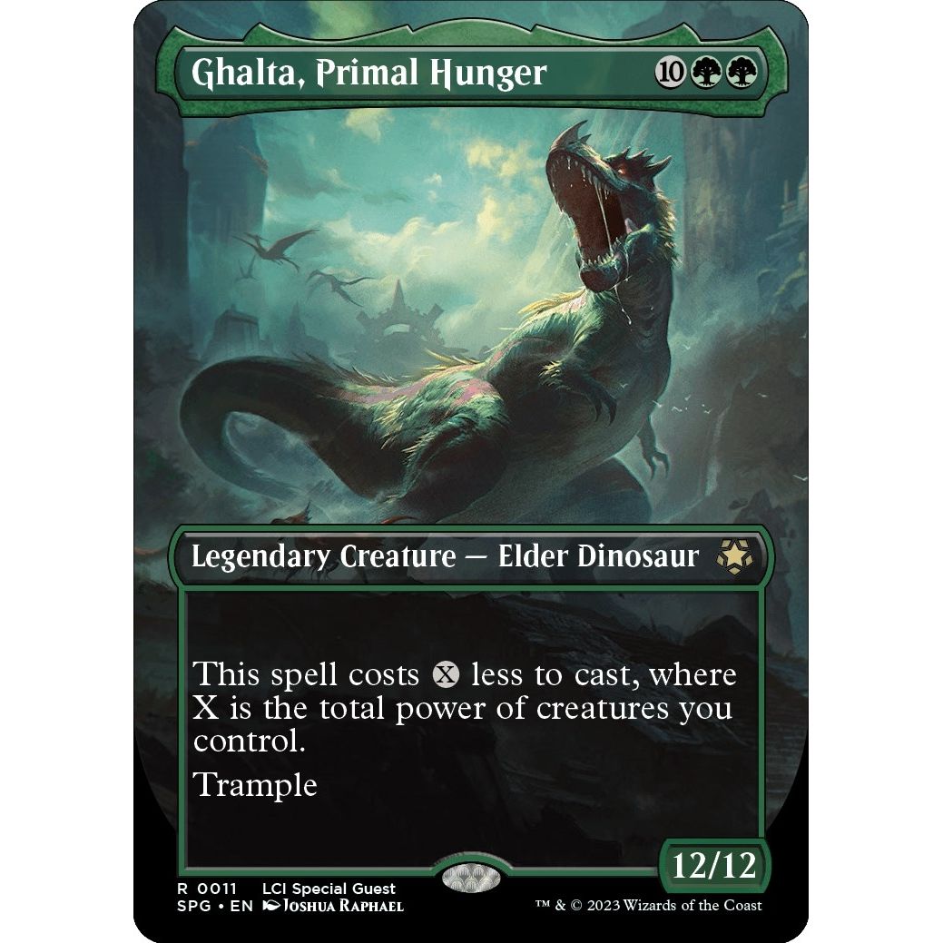 Image for Ghalta, Primal Hunger (Borderless) (11) (SPG) - Magic: The Gathering