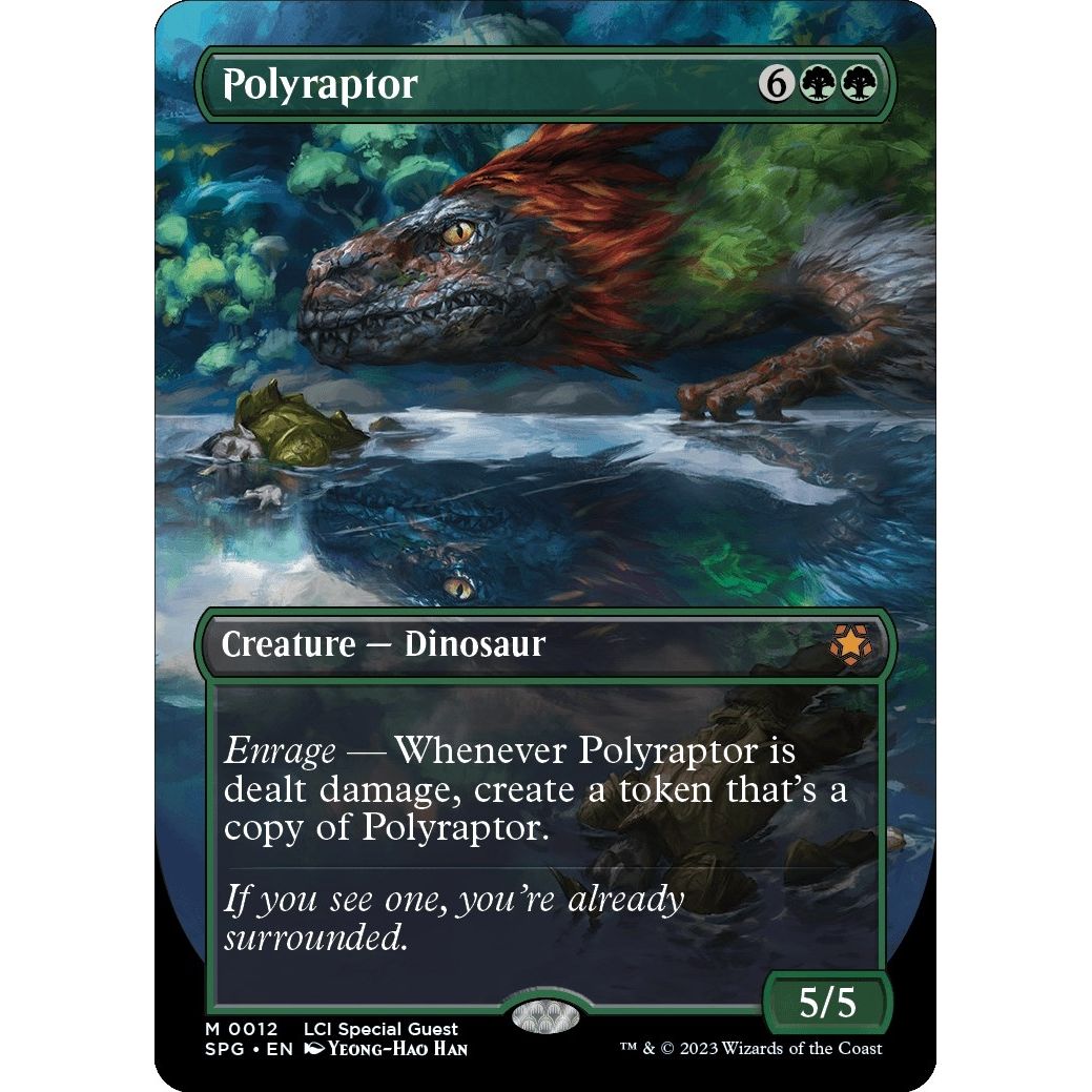 Image for Polyraptor (Borderless) (12) (SPG) - Magic: The Gathering