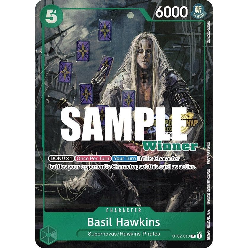 Image for Basil Hawkins (CS 2023 Top Players Pack) [Winner] (ST02-010) (OP-PR) - One Piece Card Game