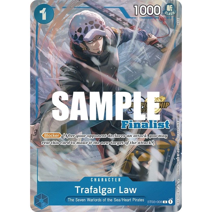 Image for Trafalgar Law (CS 2023 Top Players Pack) [Finalist] (ST03-008) (OP-PR) - One Piece Card Game