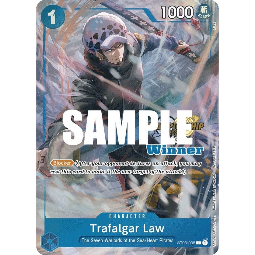 Image for Trafalgar Law (CS 2023 Top Players Pack) [Winner] (ST03-008) (OP-PR) - One Piece Card Game