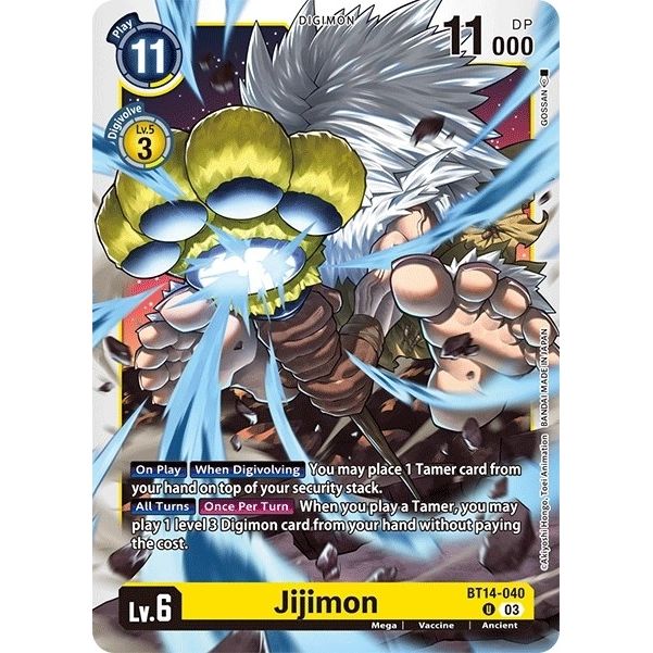 Image for Jijimon (BT14-040 U) (BT14) - Digimon Card Game