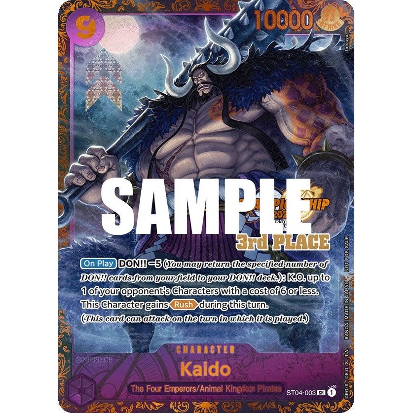 Image for Kaido (CS 2023 Trophy Card) [3rd Place] (ST04-003) (OP-PR) - One Piece Card Game