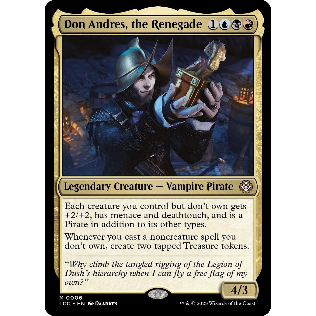 Image for Don Andres, the Renegade (6) (LCC) - Magic: The Gathering