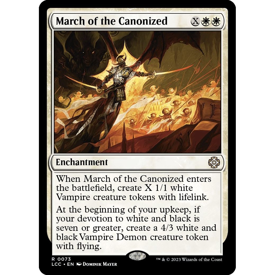 Image for March of the Canonized (73) (LCC) - Magic: The Gathering