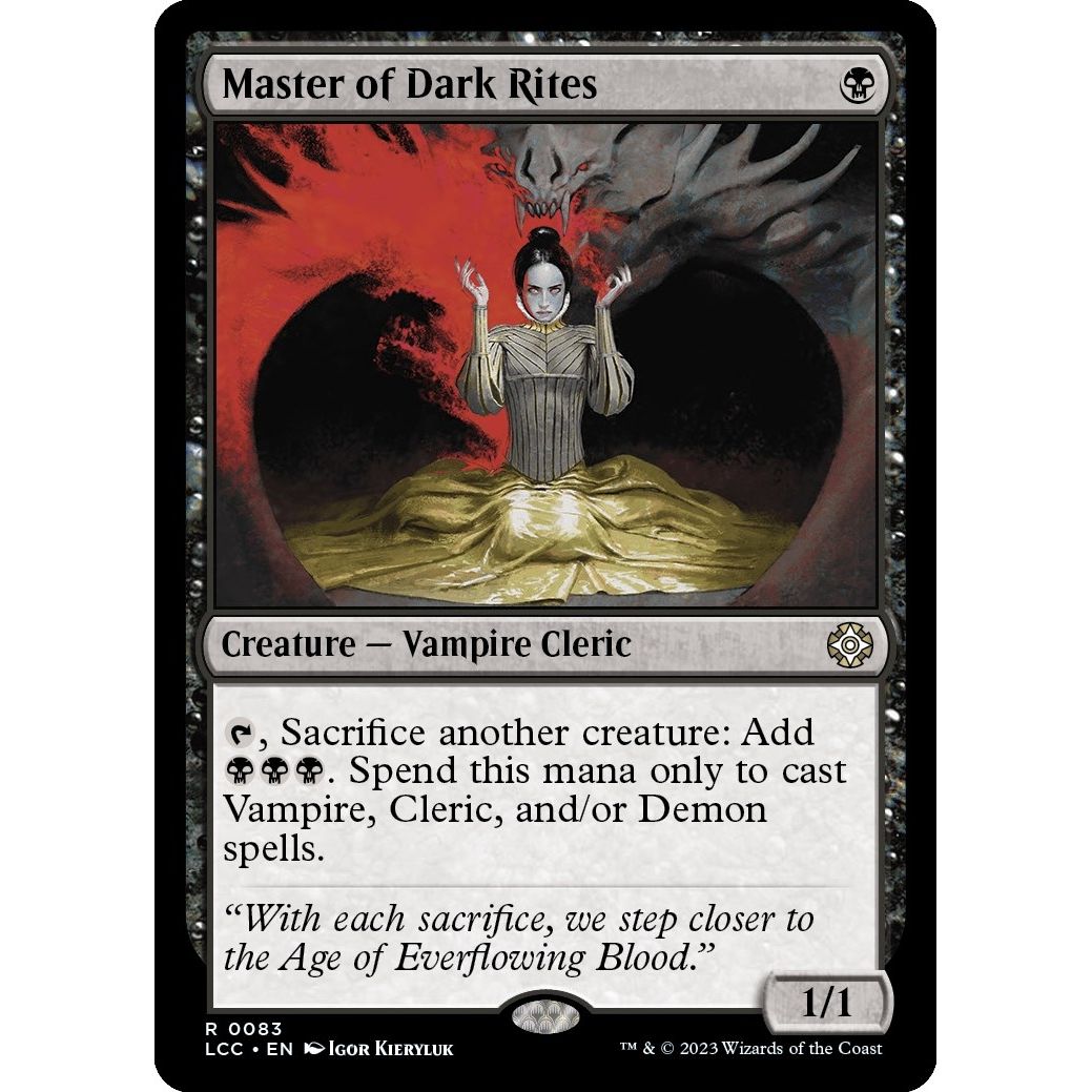Image for Master of Dark Rites (83) (LCC) - Magic: The Gathering