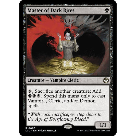 Image for Master of Dark Rites (83) (LCC) - Magic: The Gathering