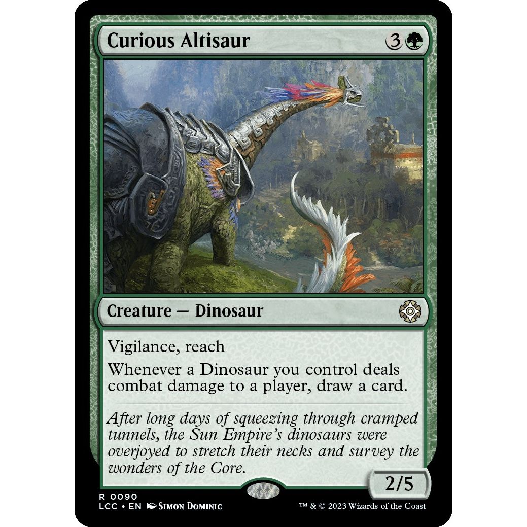Image for Curious Altisaur (90) (LCC) - Magic: The Gathering