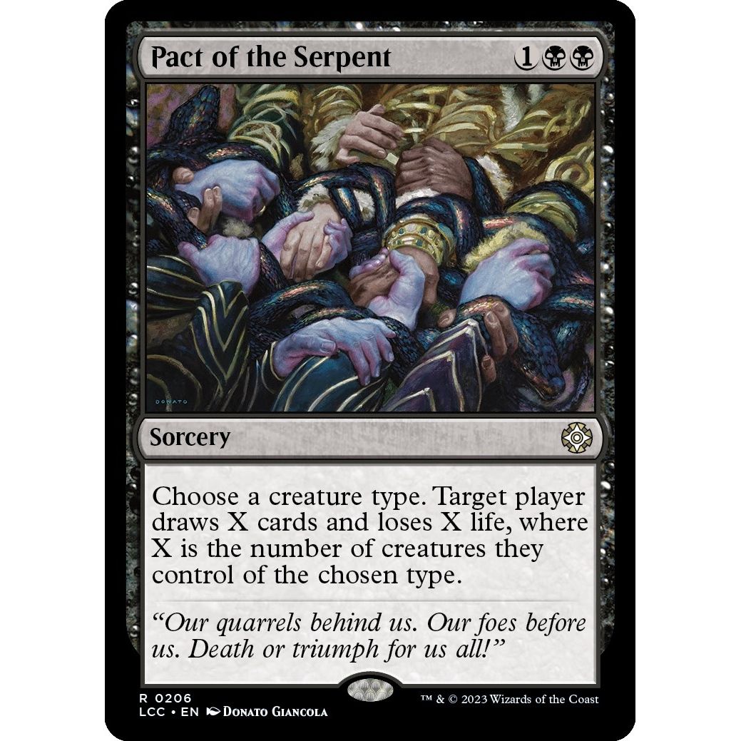 Image for Pact of the Serpent (206) (LCC) - Magic: The Gathering
