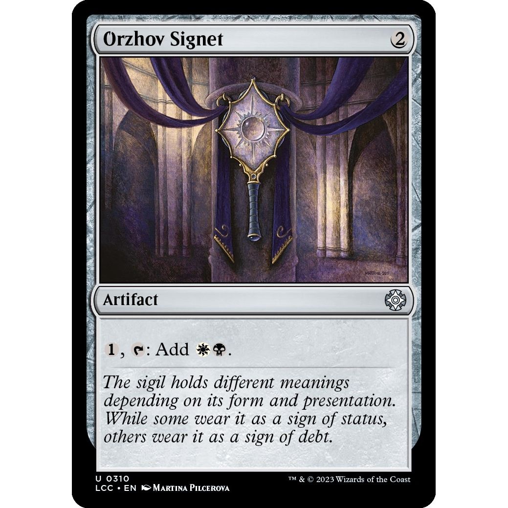 Image for Orzhov Signet (310) (LCC) - Magic: The Gathering