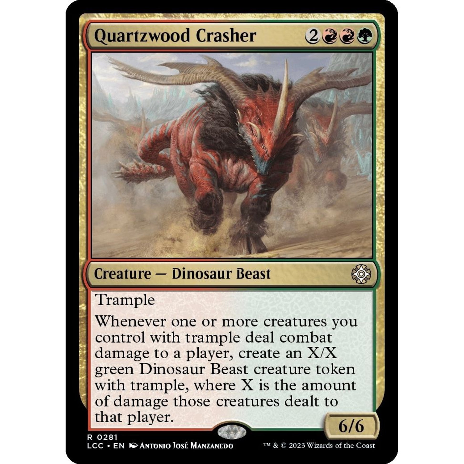 Image for Quartzwood Crasher (281) (LCC) - Magic: The Gathering