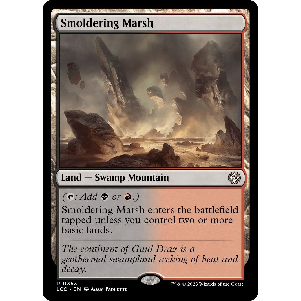 Image for Smoldering Marsh (353) (LCC) - Magic: The Gathering