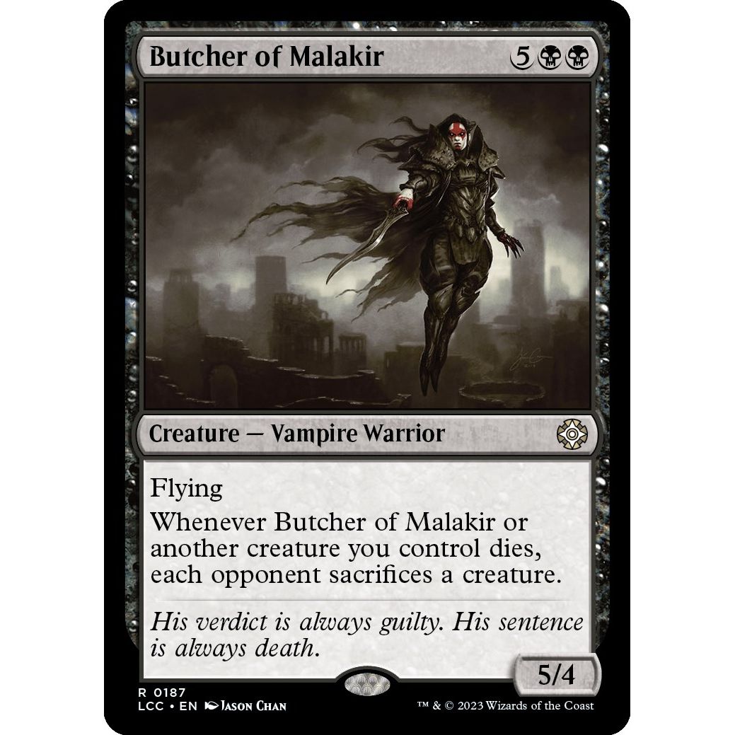 Image for Butcher of Malakir (187) (LCC) - Magic: The Gathering